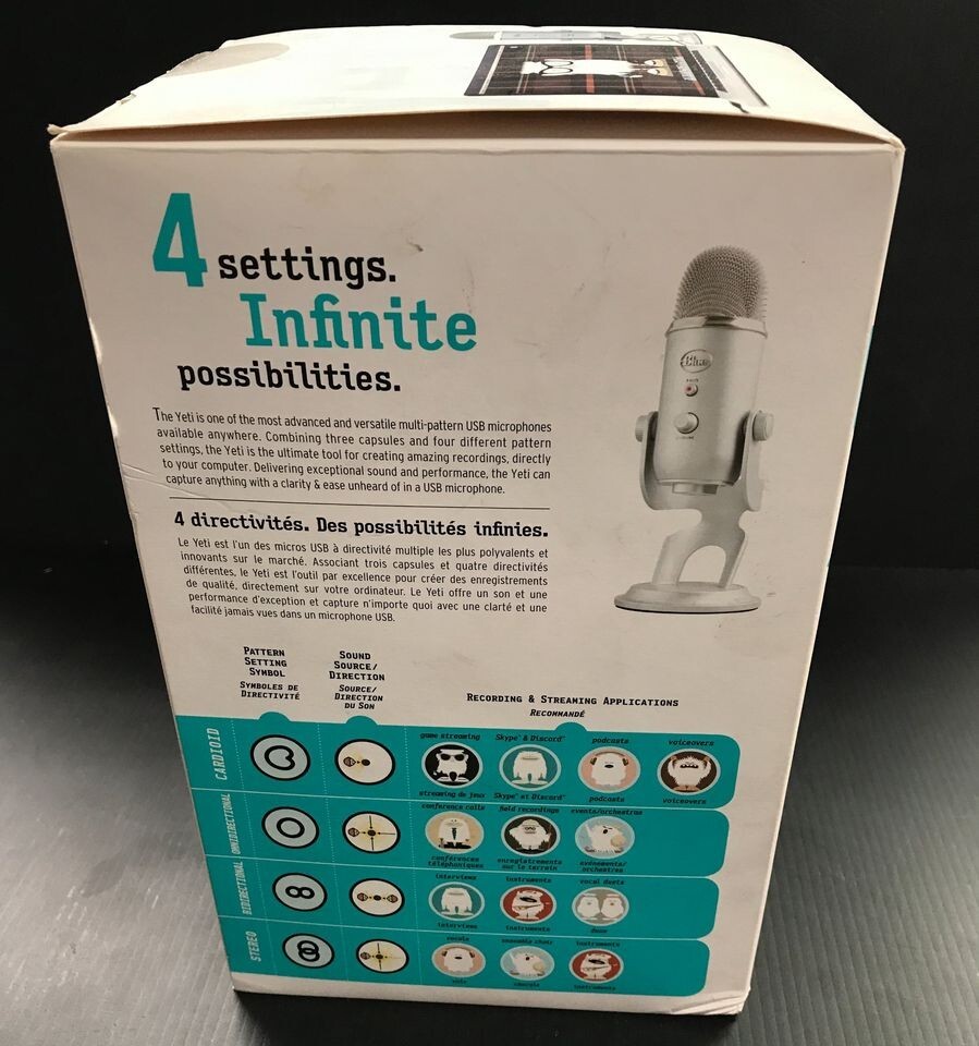 Blue Yeti 白 Amazon.co.jp: Logitech for Creators Blue Yeti USB Microphone