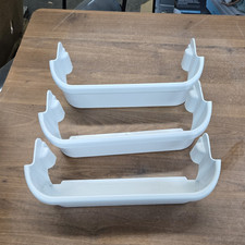 Electrolux White Plastic Door Bin Set of 3 fo...