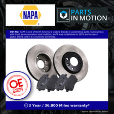 2x Vented Brake Discs and Pads Front NAPA NBK5031DP fits RENAULT CLIO +
