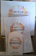 Craftwork Cards Essentials Tag Pad Paper Bows Flowers Butterfly Set