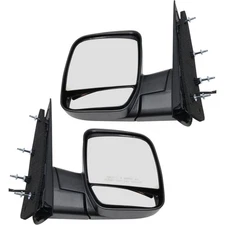 Mirror Set For 2002-2008 Econoline Van Left & Right Pair Heated Power Glass
