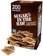 Sugar In The Raw Turbinado Cane Sugar Packets, 200 Count, Natural Sweetener for…