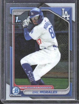 2024 1st Bowman Chrome Emil Morales #BCP-221 Dodgers