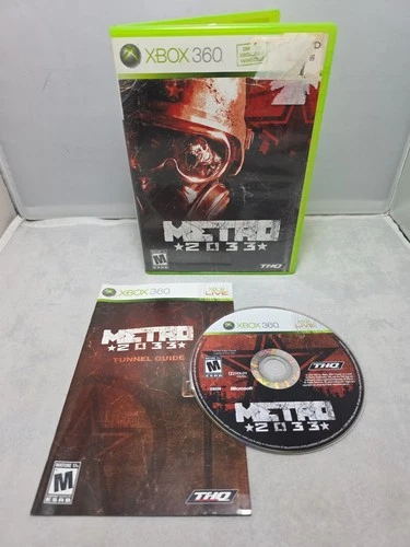 Metro 2033 Xbox 360 Tested Authentic Complete Microsoft THQ