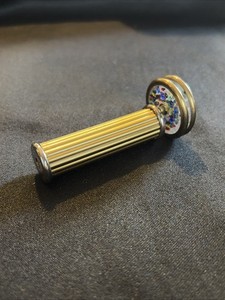 Handmade Sheryl Koch Kaleidoscope ~ Brass 2 Wheels 1990 ~ No Stand, Works!