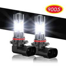 2PC LED Fog Driving Light Bulbs 9005 H10 9145 9140 6000K White High Power Kit