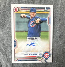 Topps 2021 Bowman Kohl Franklin Chicago Cubs Auto Paper Prospect PAPR-KF
