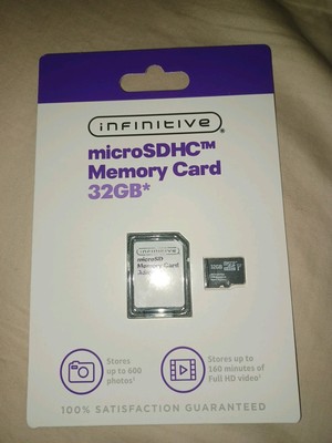 Infinitive SDHC Memory Card 32GB, Brand New in Box 90MBPS Transfer Speed