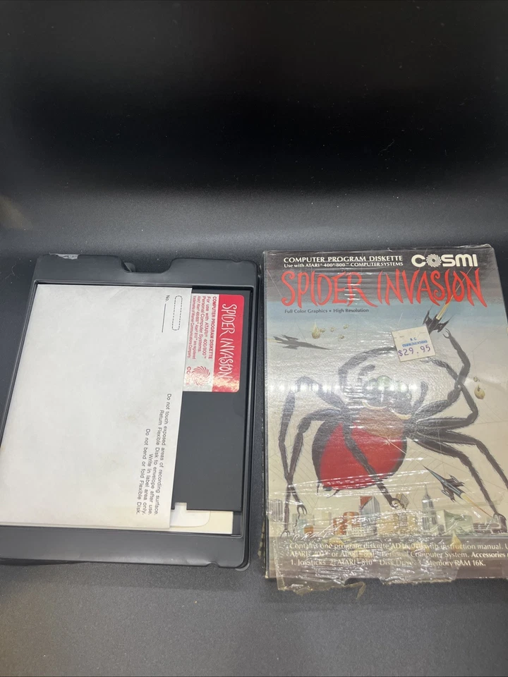 Cosmi Spider Invasion Game Atari 400, 800, Commodore Vic 20, TI 99 4/A - Image 3 of 4