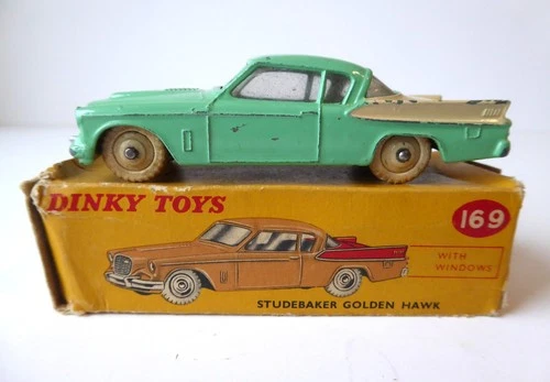 Dinky Toys #169 'STUDEBAKER GOLDEN HAWK' - Vintage Diecast BOXED!