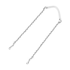 47" Iron Flat Chain Strap Purse Shoulder DIY Replacement White Silver