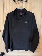 North Face Women s Fleece 1/4 Zip Pullover Black Size M
