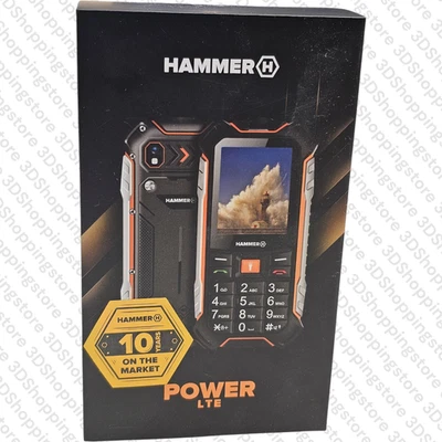Hammer H Power LTE Handy Ohne Vertrag,2.4 Zoll Farbdisplay,Robust,Mega Batterie