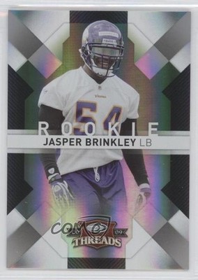 2009 Donruss Threads Rookie Century Proof Silver /250 Jasper Brinkley #152 0q3