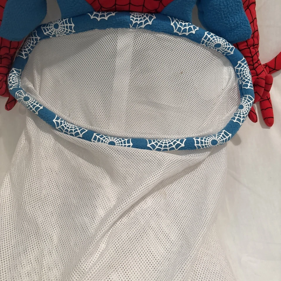 Vintage Marvel Spiderman Web Sling Hanging Hamper 2003 Mesh Laundry Bag - Image 3 of 4