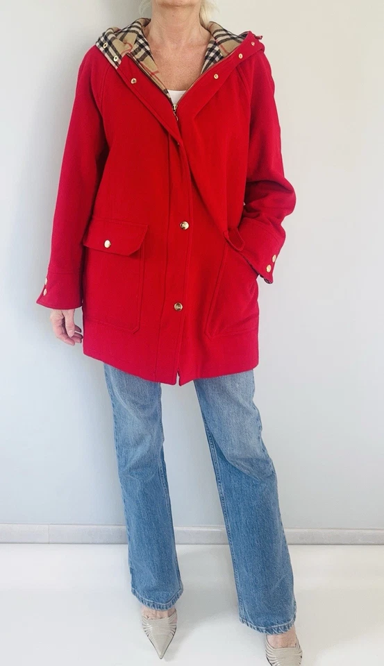 Manteau caban en laine BURBERRYS Vintage 1980s/1990s - Photo 3/4
