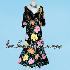 ASOS FLORAL PRINT WEDDING OCCASION PARTY DRESS SIZE 24
