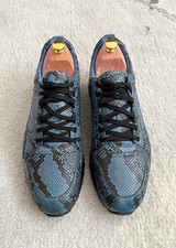 Authentic Gucci Snakeskin Python Leather Mens Sneaker US11.5 EU45 UK11