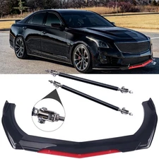 Front Bumper Lip Splitter /Spoiler Body Kit Glossy Red For Cadillac CTS ATS