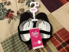 Justice Girl Dance Shoes Size 9 Black Ballet Slip On NWT