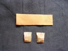 Quality French (2) Flints  1/2" Width - Hot Spark -Fits Flintlock Pistols
