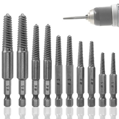 Schraubenausdreher-Set, 10-Teilig, Schraubenausdreher, 1/4--Sechskantsc2384
