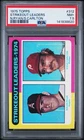 1975 Topps #312 Strikeout Leaders Nolan Ryan Steve Carlton PSA 7.5 NM+