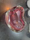 Vintage Ashtray Bowl Glass Murano Handmade