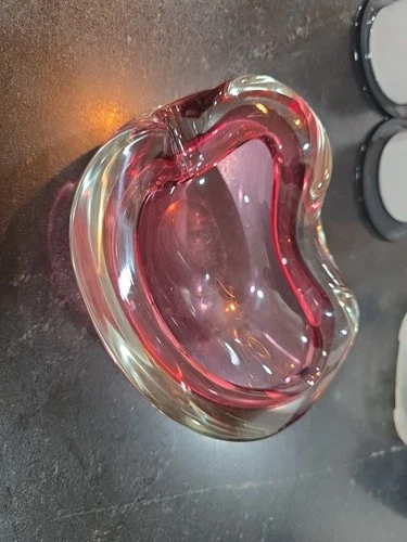Vintage Ashtray Bowl Glass Murano Handmade