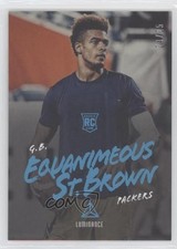 2018 Panini Luminance Rookie Platinum Blue 24/25 Equanimeous St Brown #136 v1x