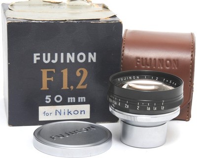 Fuji Photo Contax RF 1.2/5 cm Fujinon boxed lens in clean condition ca.1954