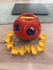 Vintage Tupperware SHAPE-O-BALL Classic Tupper Toys Shape Sorter 100 COMPLETE
