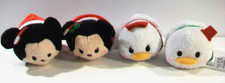 Disney Christmas Tsum Tsum Mini Plush Lot, Mickey, Minnie, Donald, Daisy