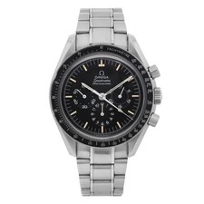 Omega Omega Speedmaster Steel Black Dial Manual Wind Men Watch Error Dial 345.0022