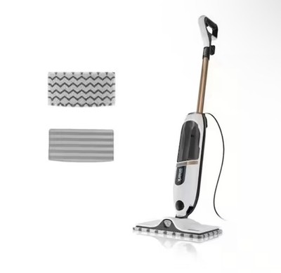 !! New !! Shark SteamSpot Steam Mop with XL Tank and Washable Pads White S2001