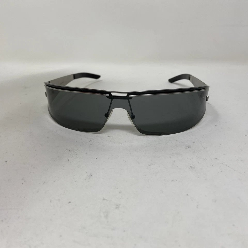 Vintage RARO!!! GUCCI GG 1726/S 6 LB PLATEADO CON LENTE GRIS ENVOLTURA RETRO EU40 Foto 3 de 4