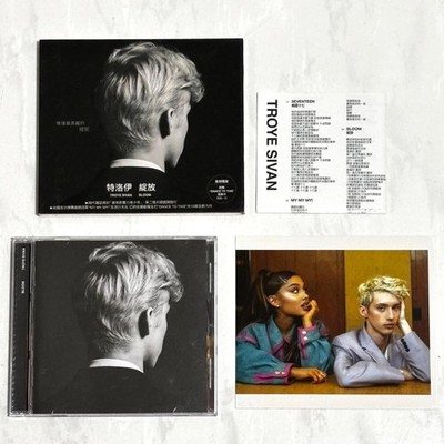 Troye Sivan & Ariana Grande 2018 Bloom Taiwan Box CD Album Promo Insert Postcard