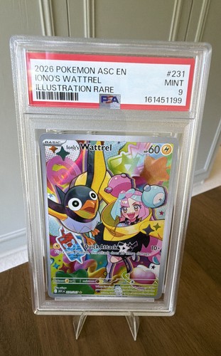 Iono's Wattrel graded PSA 9 for sale on eBay