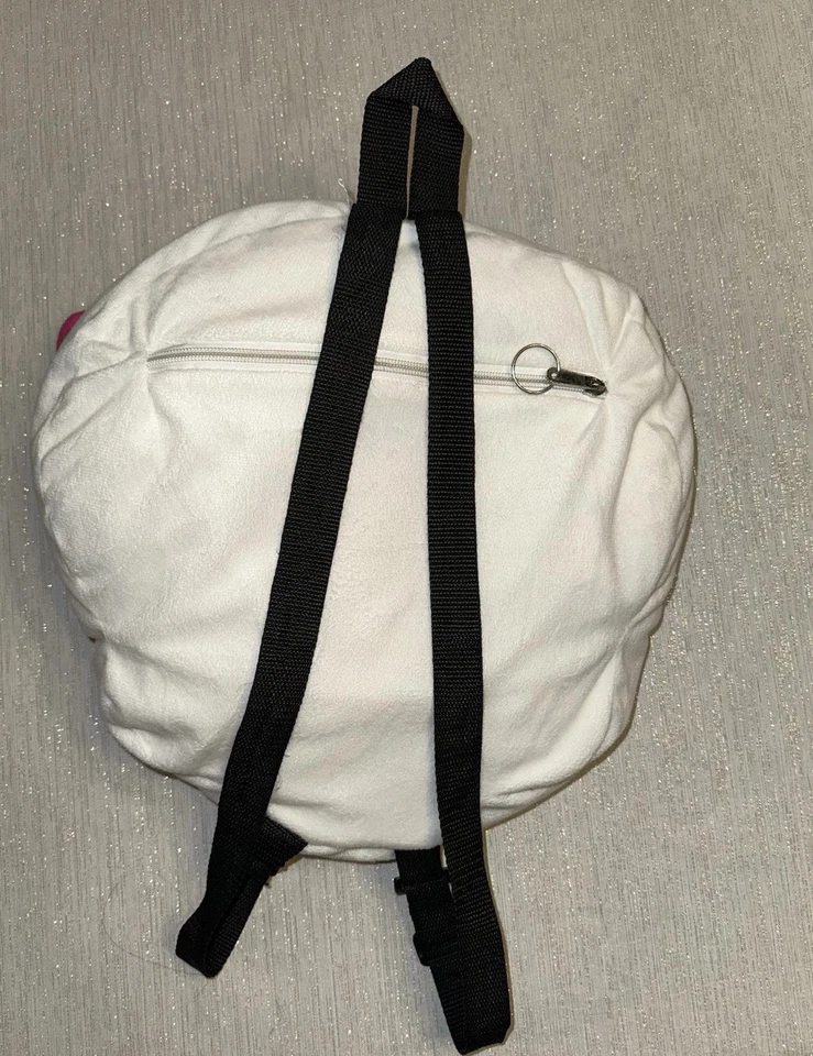 Monster High Skull 💀 Plush Pillow White Backpack Skullete with Pink 🎀2011 RARE - Image 2 of 4