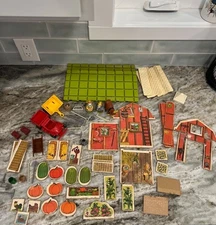 Vintage 1976 Playskool Richard Scarry's Puzzletown Farmers Farm Set