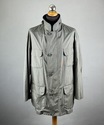 Vintage SEALUP Gray Multi Pocket Nylon Lightweight Coat Jacket Size M / L