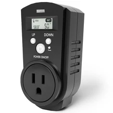 Digital Plug in Thermostat - Programmable Thermostat with LCD Screen, Tempera...