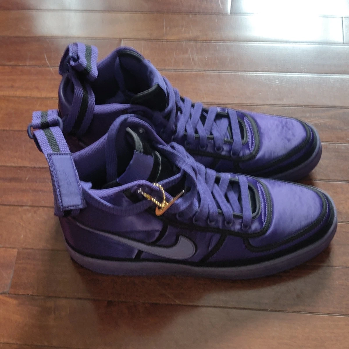 Nike Vandal High Court Purple Satin Shoes Straps AQ2176-500 (Mens Size US 8.5) Nike Vandal High Area 72 Men main image 3