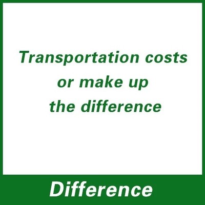 Cards-Discount Price or Transportation Costs or Make Up the Cost Difference