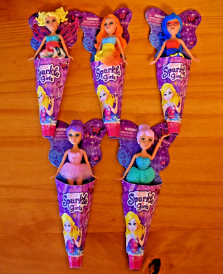 4'' SPARKLE GIRLZ Fairy Fantasy Princess Ballerina Doll Lot Mini Figures RARE