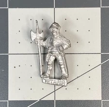 GW Vintage BRETONNIAN RETAINER Halberd Old World metal 1987 Oldhammer OOP BN25