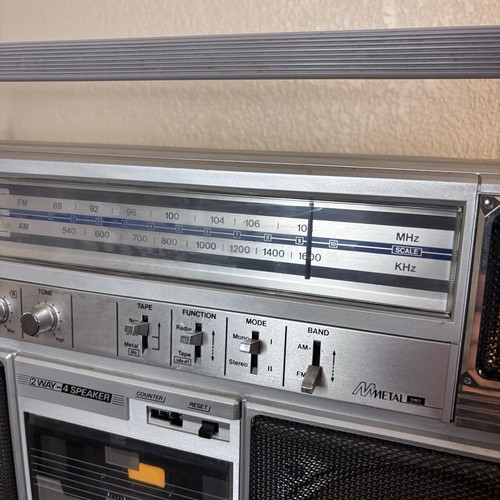 VTG Electro Brand AM/FM Stereo Cassette Recorder Model 7957 Boombox Ghetto Blast - Picture 8 of 21
