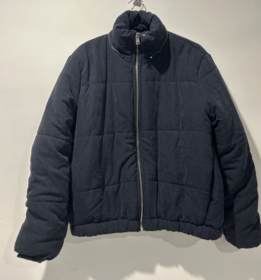 Calli Navy Puffer Jacket Women’s Size Small Missing Hood