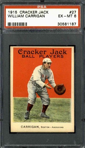 William Carrigan #27 1915 Cracker Jack card