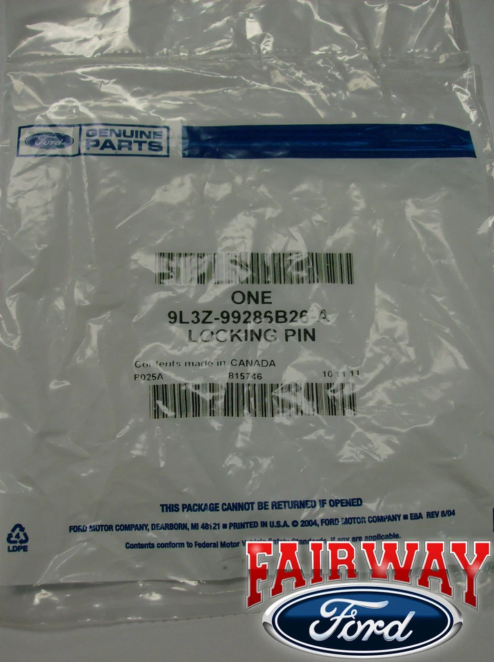 Оригинальный фиксирующий шарнирный штифт удлинителя кузова для деталей Ford от 09 до 14 F-150 НОВЫЙ - Изображение 2 из 4